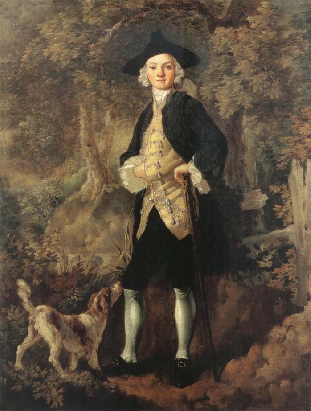 Thomas Gainsborough Man in a Wood with a Dog France oil painting art